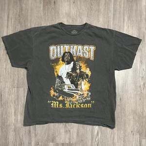 Outkast Ms. Jackson Graphic T-Shirt, Black/Grey Wash, Size L